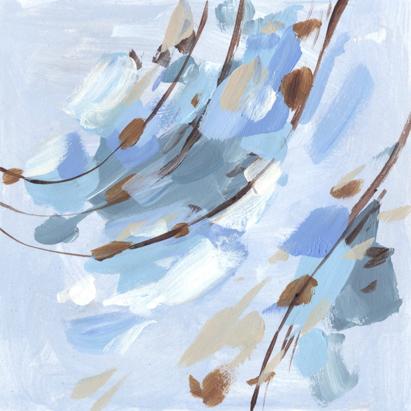 " Restless Wave IV " Painting Print, 36" H x 36" W