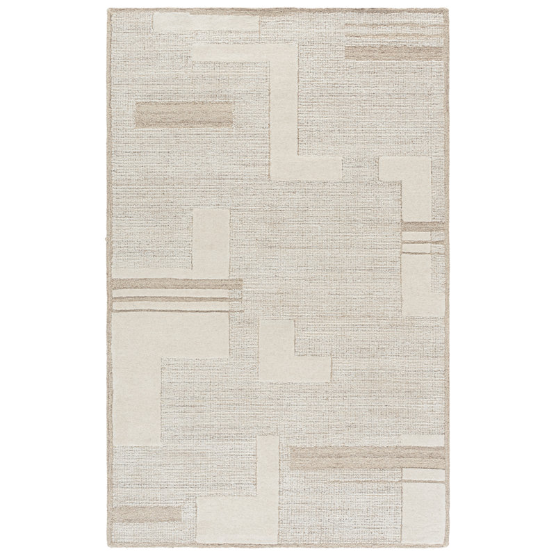 Harvest Hand Tufted Wool; Cotton Geometric Indoor Rug, 6'-0" x 9'-0" Rectangle