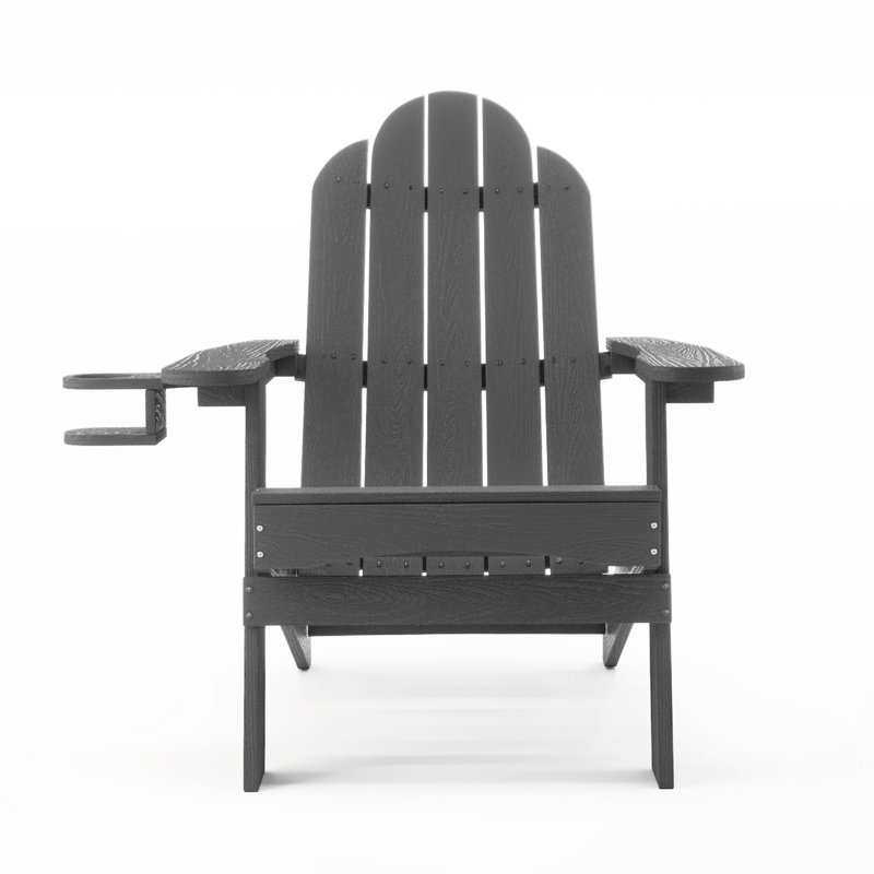 Chaise Adirondack pliante Emerico, Gris