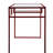 Yasin Glass Top Writing Desk