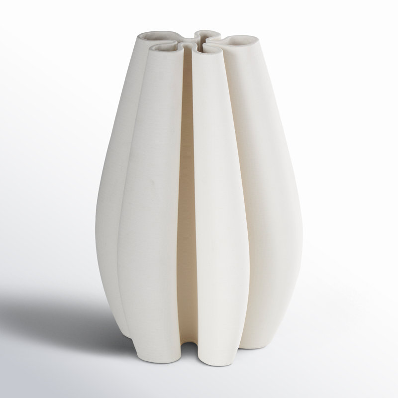 Bonnie Ceramic Table Vase, 11.4" H x 7.3" W x 7.3" D
