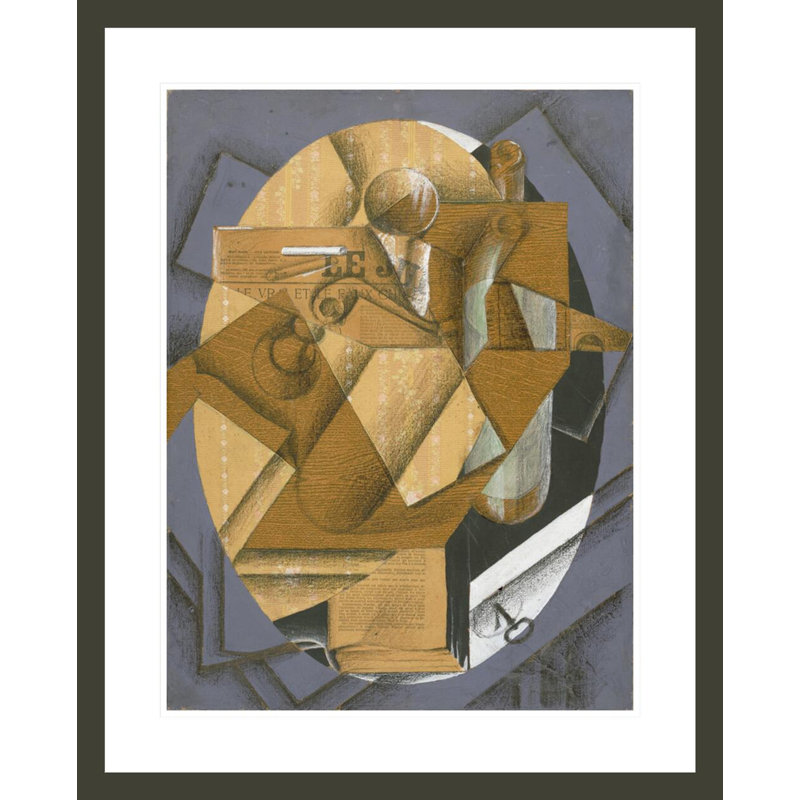 «Still Life: The Table» par Juan Gris, impression giclée sur cadre, H 29,14 po x l 23,5 po