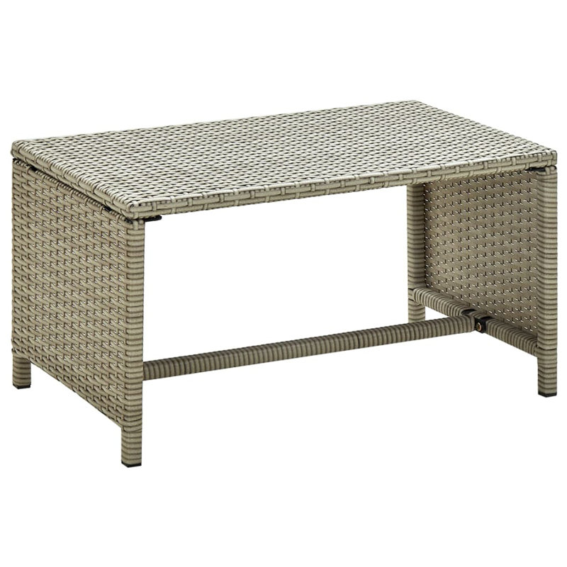Faiyaaz Rectangular Outdoor Coffee Table , 70cm cm W 40cm cm D, Beige