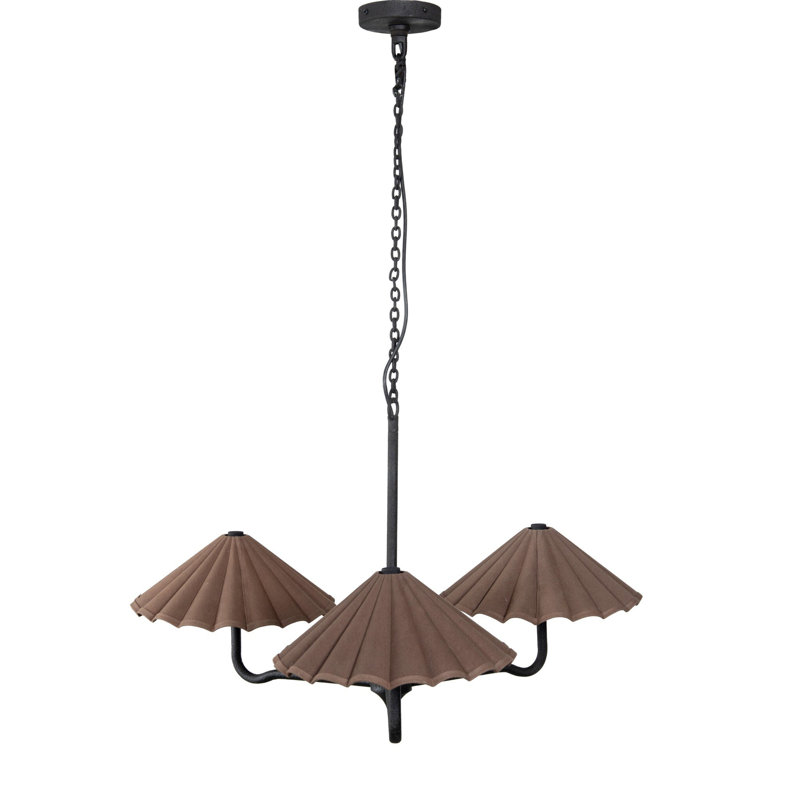 Fiorella Chandelier-Espresso Canvas, Espresso Canvas