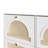 Mid-Century Narrow Design Tipping Bucket Shoe Cabinet With 4 Flip Drawers-879740571