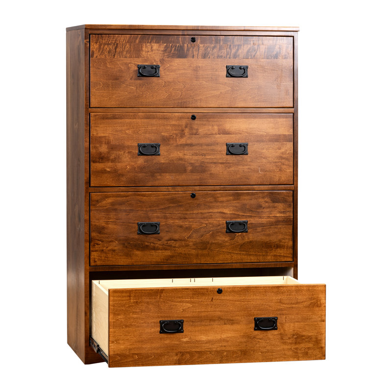 4 - Drawer Lateral Filing Cabinet, Cherry