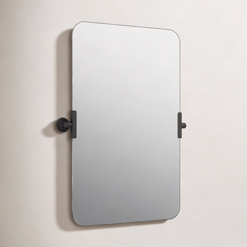 Castia By Studio McGee 20 in. X 30 in. Rectangular Mirror, Matte Black