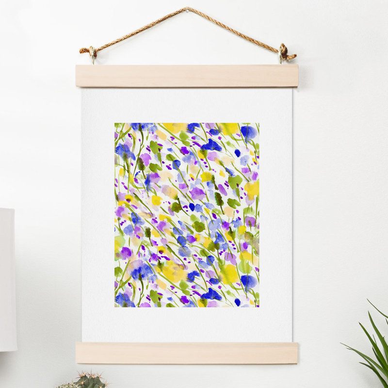 Wild nature Yellow par Jacqueline Maldonado-impression d’art graphique encadrée sur papier, H 10 po x l 8 po x P 0,13 po