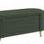 Banc en chenille avec rangement rabattable et pieds en métal-721874241