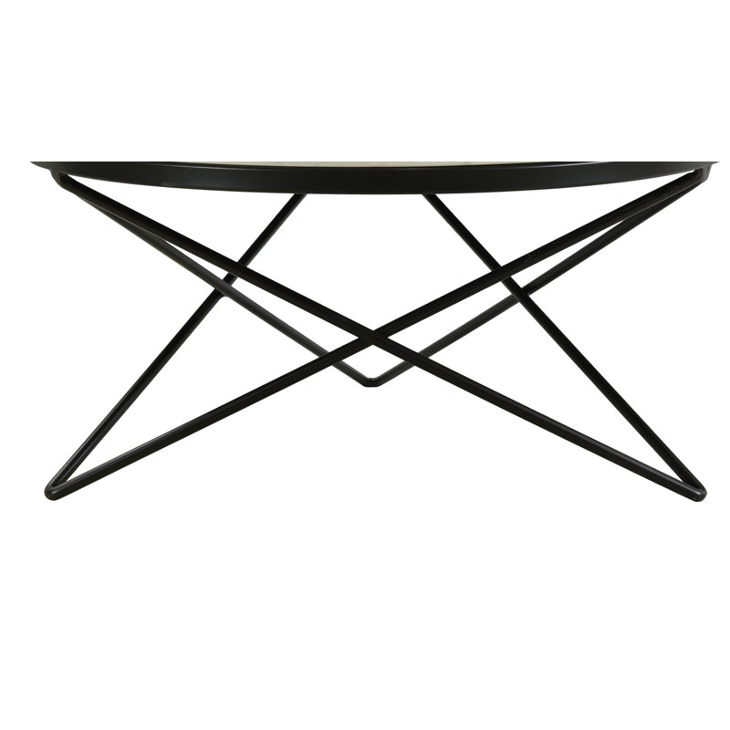 Fulton Marble Top Coffee Table, Black