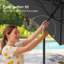 Parasol de marché rectangulaire 120 po x 78 po Darcie-Mai-1840110580