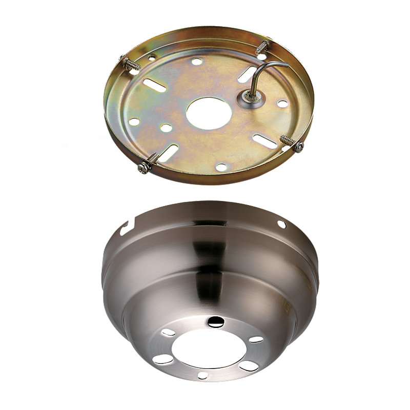 Adelone Ceiling Fan Canopy, Brushed Steel