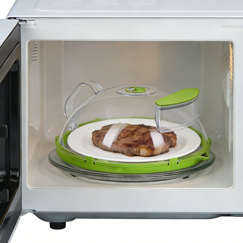 Microwave Splatter Cover with Handle and Vent Holes