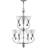 Crystyle 9-Light Indoor Platinum Rust Classic/Traditional Tiered Chandlier with White Ribbed Cased Glass Shades