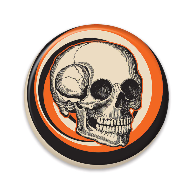 Crâne d'Halloween rétro