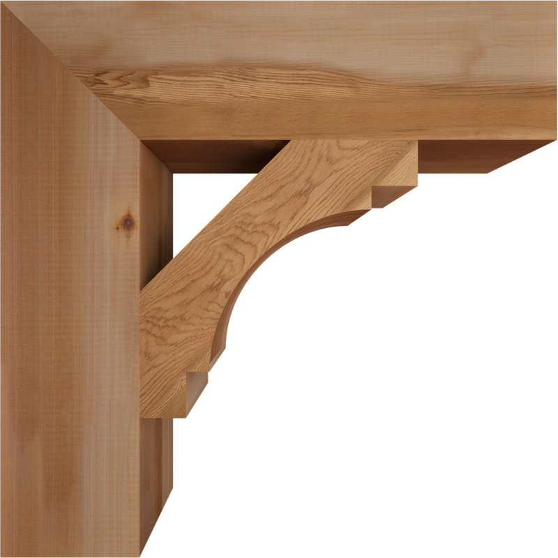 Support lisse en bloc de cèdre rouge occidental l 5 1/2 po x P 24 po x H 24 po, Cèdre rouge de l'Ouest (lisse)