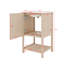 Meuble-lavabo de 20 pouces, meubles-lavabos avec lavabo intégré, meuble-lavabo simple autoportant avec porte à fermeture en douceur