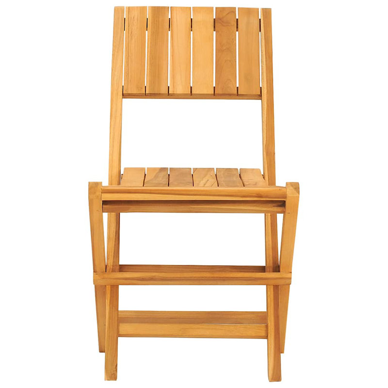 Fauteuil de salle à manger de patio pliable en teck Sulemaan