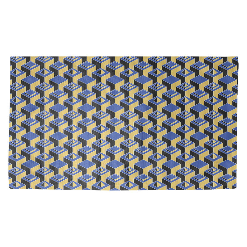 Jordao Geometric Indoor Rug, Rectangle 2' x 3'