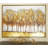 Canvas Tree Brown Framed Wall Art with Gold Frame