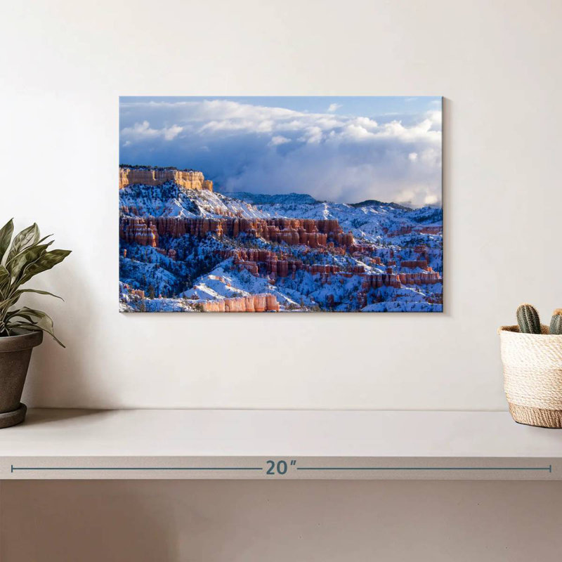 Paysage d'hiver Alvord Bryce Canyon, H 8 po x l 12 po