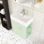 Meuble-lavabo simple 22 po avec comptoir en céramique-1000183343