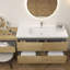 Meuble-lavabo mural 126 po avec lavabo en acrylique renforcé Aliki-1757844493
