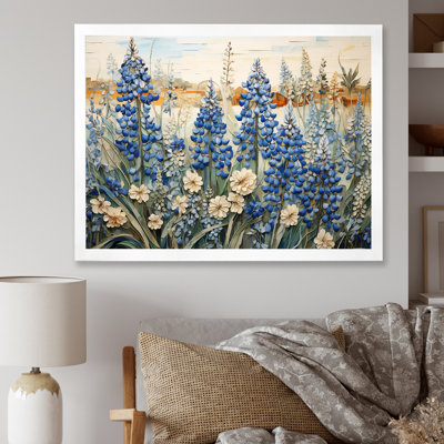 Magical Blue Bonnets Grass Meadows I - Blue Bonnets, reproduction d'art sur toile FDP107219