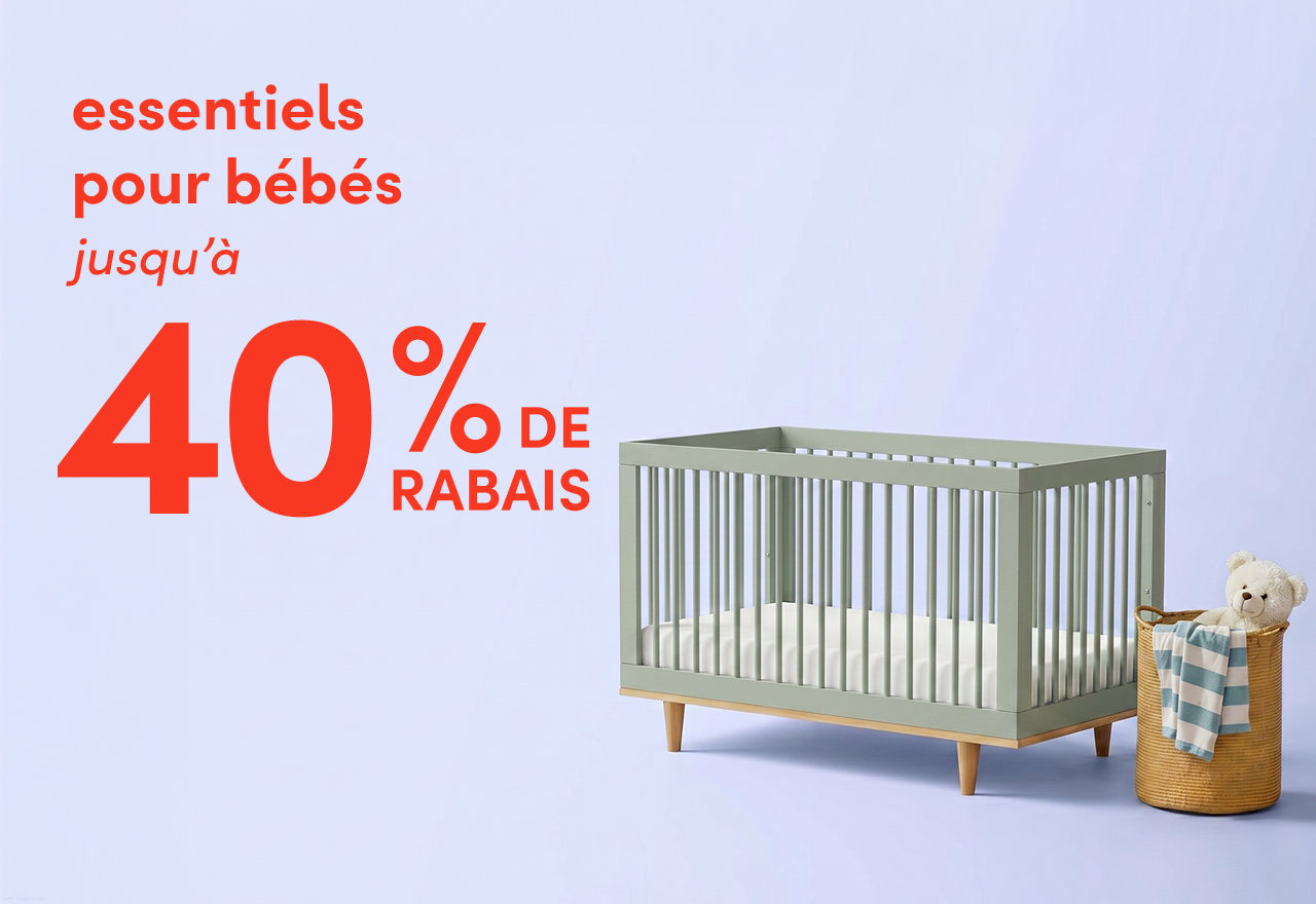 essentiels pour bébés en solde