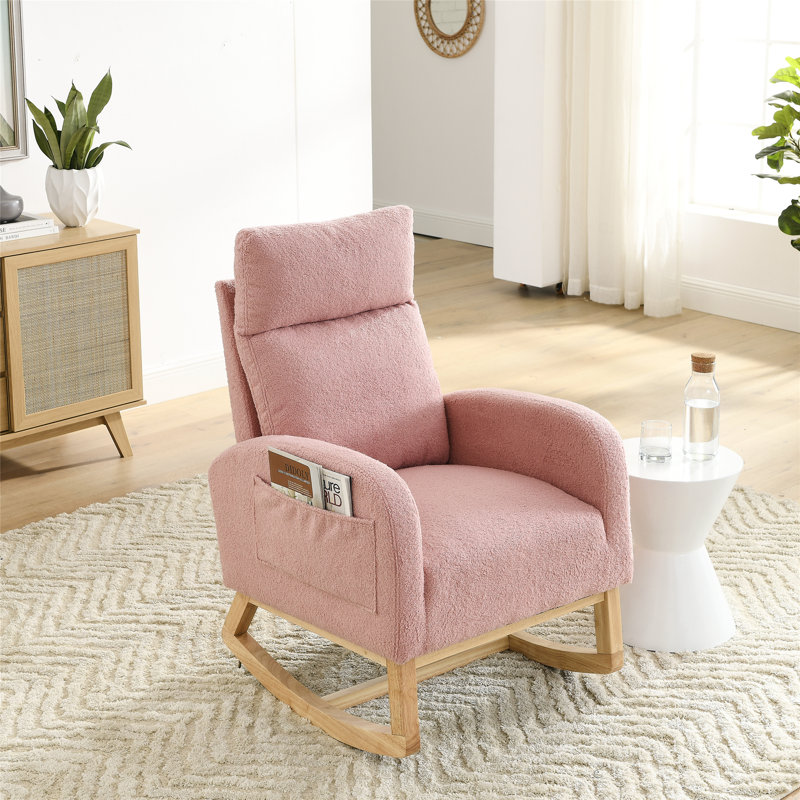Chaise berçante Abdirizaq, Ourson rose