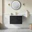 Meuble-lavabo mural simple 30 po avec lavabo en céramique