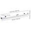 Pinces Blueprint, 30 pouces, bandes de reliure à pinces, construction en aluminium, grand rangement de documents, pour impression bleue, cartes, papier de construction