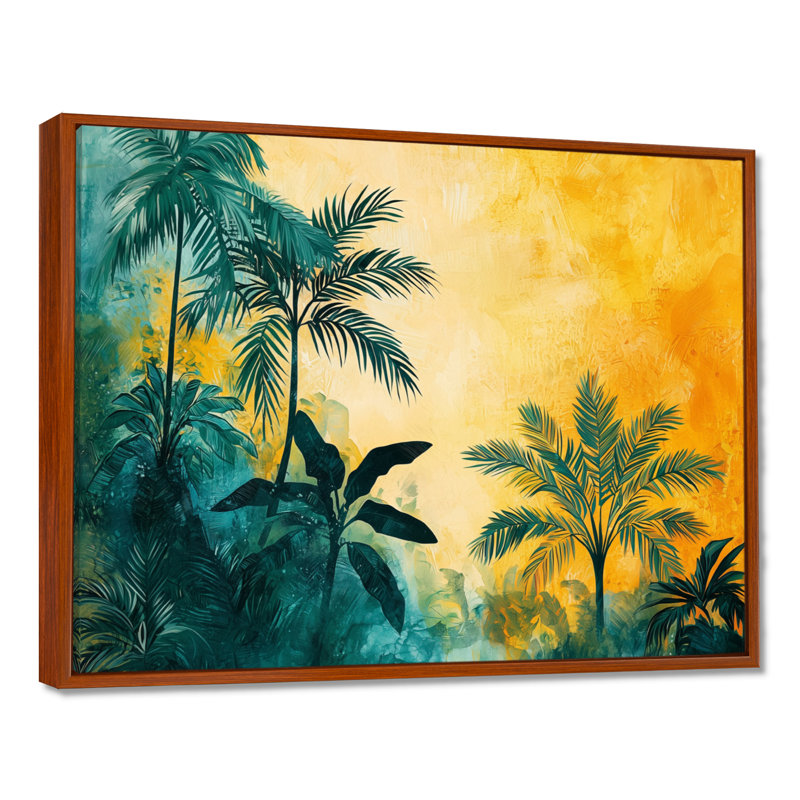 Art mural sur toile Commings, H 34 po x l 44 po, Impression encadrée flottante, Brun