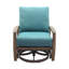 Chaise berçante pivotante avec coussins courtyard Shivers