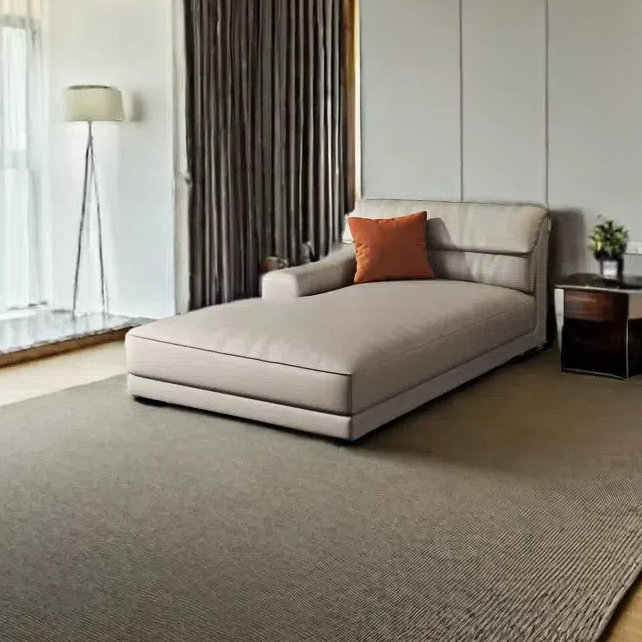 Méridienne simple Fashion Home, Printemps / éponge, Accoudoir à droite (vu de face), Beige