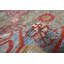 Tapis unique en laine noué à la main nouvel âge de 8 pi x 10 pi rouge foncé / turquoise / crème Antoni
