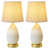 White/Antique Brass