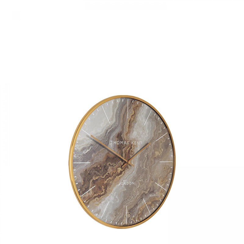 Oyster Wall Clock, Bronze, 71cm H x 71cm W x 4cm D
