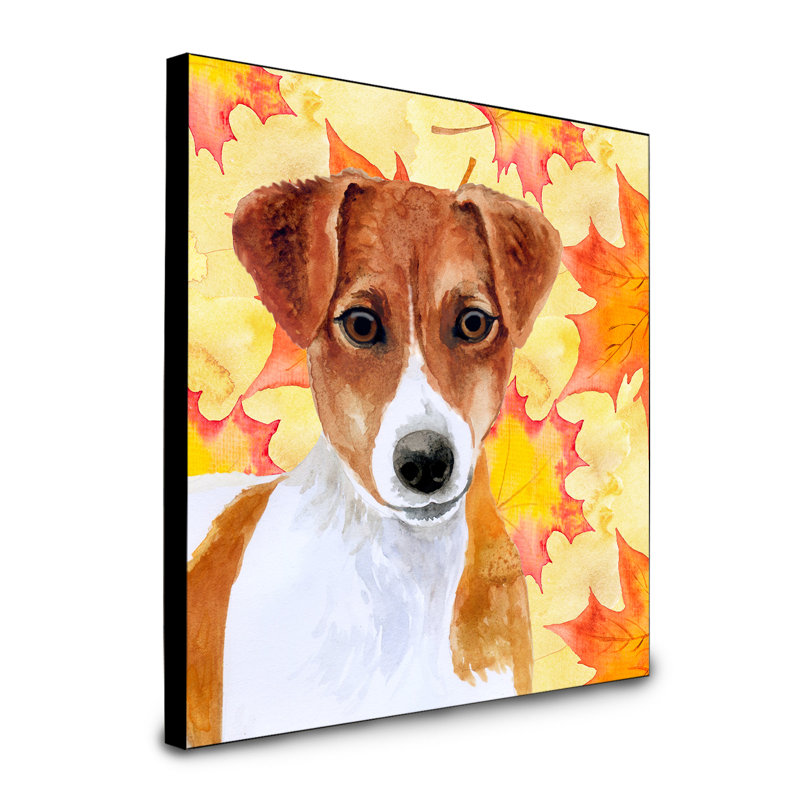 Panneau mural d’art Cannes, Jack Russell terrier brun foncé