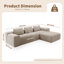 Canapé à compression sans os Balli Upholstere-165624417-165624423