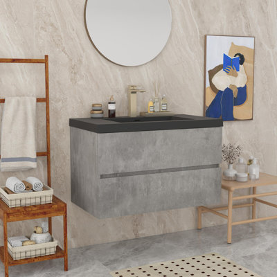 Bathroom Vanity with Resin Basin