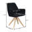Rehaan 24" Wide Swivel Armchair with Natural Wood Legs-828510672