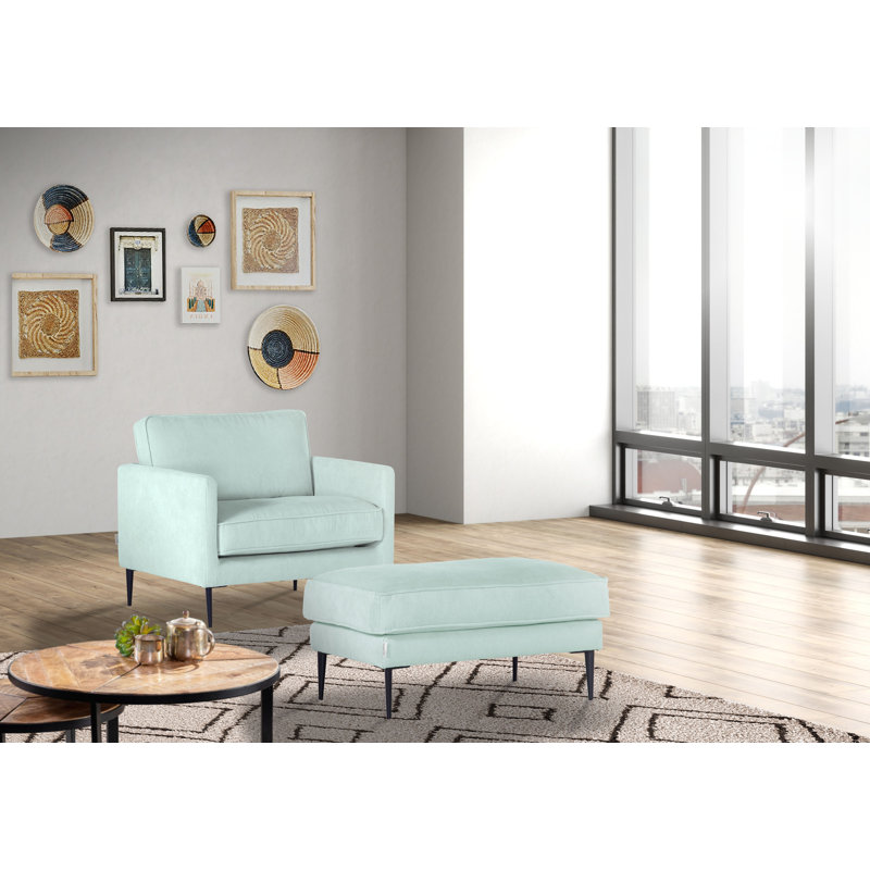Indulis Upholstered Armchair, Green
