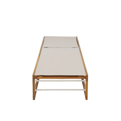 Teak Wood Chaise Lounge