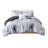 Watercolor Tie Dye Printed Comforter Set With Throw Pillow