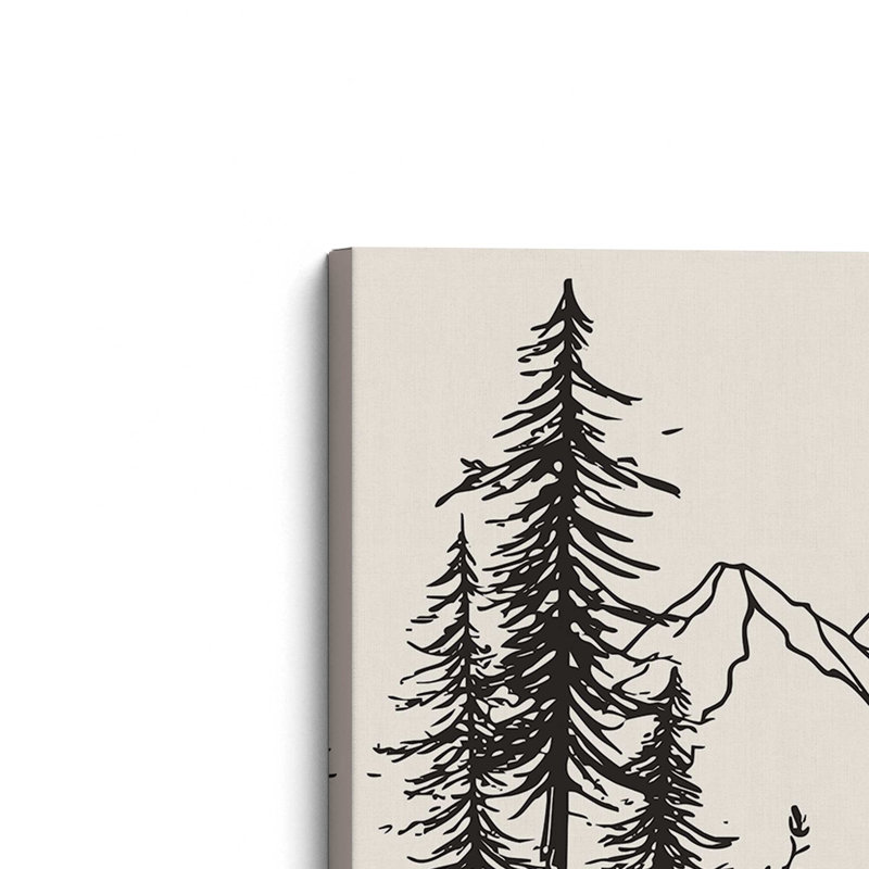 Whispers of Pines v2, ensemble de 2 impressions, 8 po x 12 po, Toile tendue
