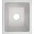 LQS 13''L X 15'' W Granite Composite Undermount White Bar Sink with Sink Grid and Basket Strainer-106943152