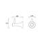 Classic Single Hook - Wall Mount - 3"-1342083922