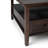 Warm Shaker 36"W Solid Wood Square Coffee Table with Two Drawers and Open Shelf-1134060255