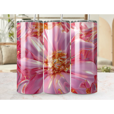 Choose Handmade Tumblers 591 mL Vacuum Insulated Stainless Steel (18/8) Travel Tumbler with Straw
